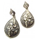 Silver Oxidized Earrings Jhumka Ethnic Imitation Jewelry - Dangle Drop Long EA5